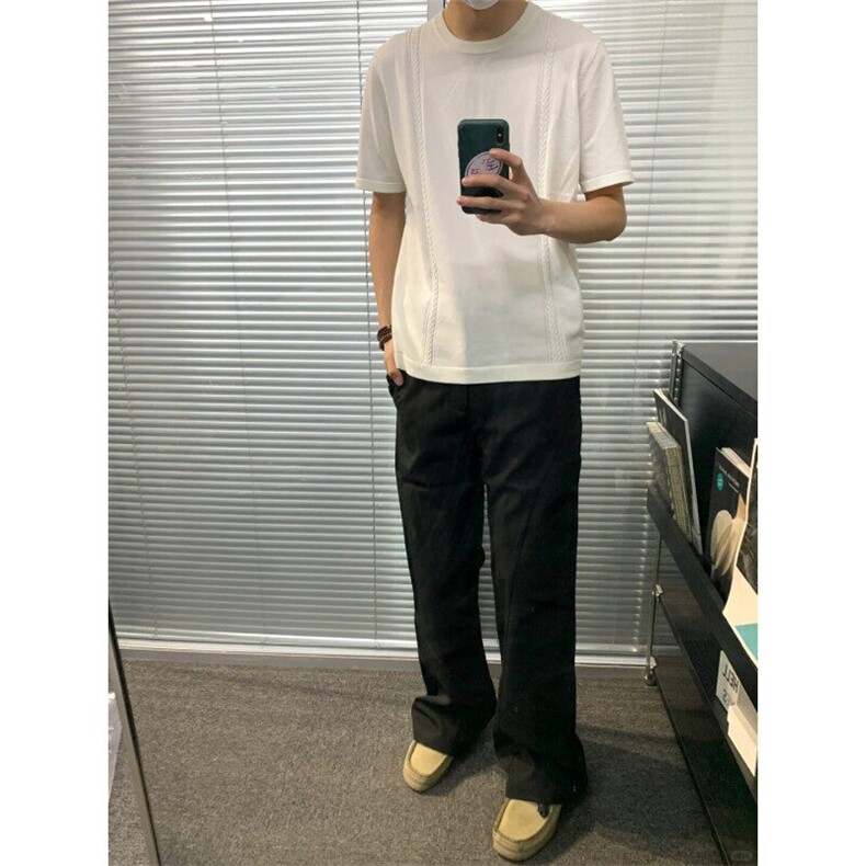 MT634LL-P58cleanfit针织绞花短袖t恤高级感半袖,男装T恤,星座1007（原301D）