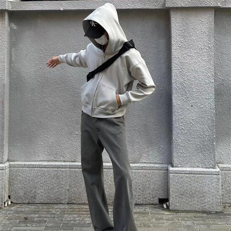美拉德cleanfit显高微喇牛仔裤宽松显瘦潮牌美式高街休闲长裤男女,男装牛仔裤,星座506A