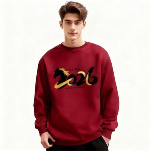 1506A/G马年限定350/P33.9美式圆领纯色卫衣男潮流潮情侣图片