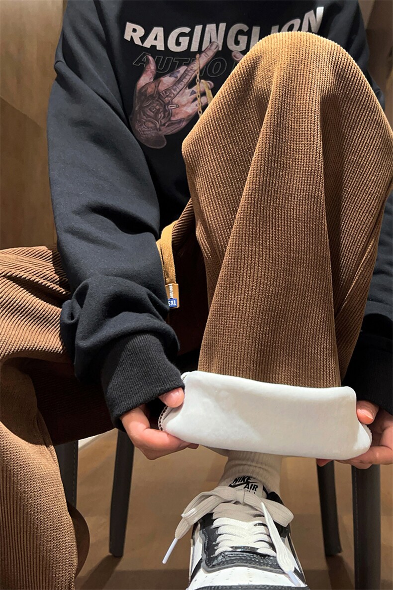 供抖音高品质主打加绒加厚裤子男416B-1-KL770-P50控78加绒P60,男装卫衣,星座416B-1