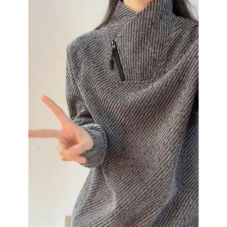 WY860-P30加绒35原版现货有量来谈！条纹交叉V领卫衣男款秋,男装卫衣,星座215-1