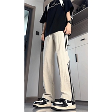 高个子加长男裤子夏季冰丝薄款休闲裤190cm115条纹运动裤KZ048P50，男装休闲裤，电商B312