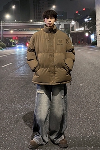 外景冬季加厚面包服男复古百搭宽松保暖棉衣立领外套MF00381/P90图片