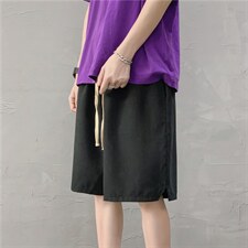 wassuphappy日系短裤男夏季宽松大码运动直筒裤潮牌薄款五分裤子,男装牛仔裤,星座1008-2