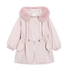 冬季工装派克收腰棉衣泡泡袖棉服外套8148A浙宝100-556，女装棉衣/棉服，金十上