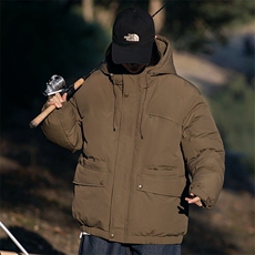 外27-2GANYOU日系多口袋设计连帽加厚棉服MY09-P215，男装棉衣，新杭派外27-2