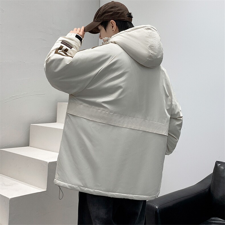 冬上新加棉加厚棉服港风保暖连帽棉衣外套男女8321-P110控价158,男装棉衣,电商A441-1