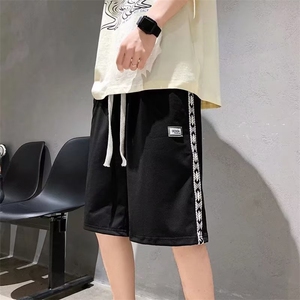 夏季潮牌宽松华夫格短裤男高街ins运动直筒休闲五分裤 K6014-P24图片