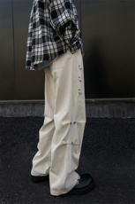 C5360-TP65控价88春季2024新款休闲纯色裤子宽松时尚拼接长裤，男装休闲裤，电商A102-1