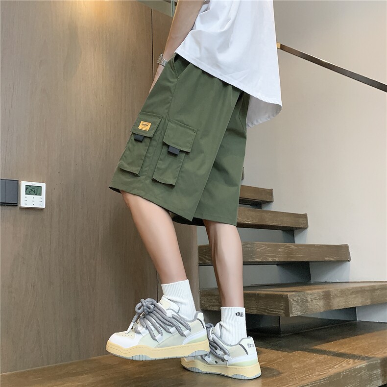 深度库存抖音男工装短裤宽松运动机能速干裤休闲裤K26-特批25,男装休闲裤,电商A099