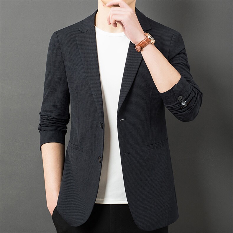 CA23002钱塘2020-2春秋新款商务休闲简约中年男士西服外套P160，男装西服，钱塘207-2