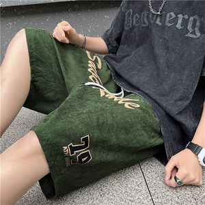 夏季新款时尚潮男百搭宽松五分裤图片