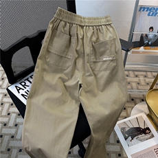 新款男士纯棉裤子阔腿休闲宽松直筒G1132P46，男装休闲裤，星座1116-2