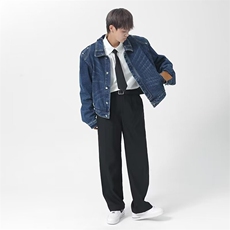 美式时尚高街痞帅长袖牛仔衫男士韩版潮流小众设计感夹克R826P65，男装夹克，星座1116-2