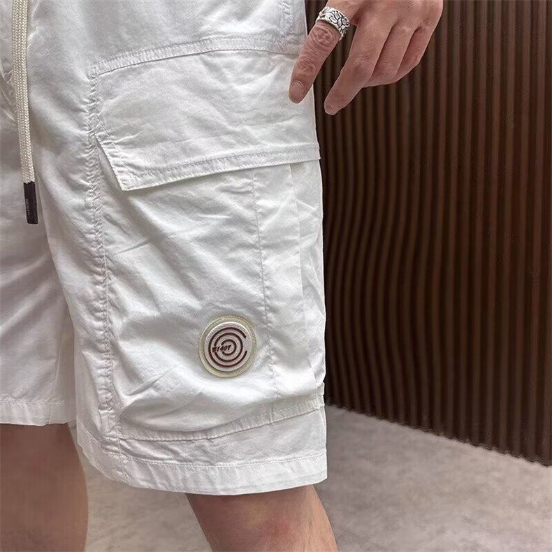 2025夏季新款薄款白色直筒5分裤子潮男夏天高级商务休闲五分短裤,男装牛仔裤,星座506A