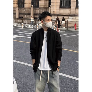 网图有货 针织开衫男女秋冬保暖立领休闲宽松百搭毛衣 A1164-P60图片