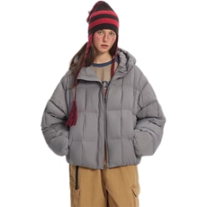 网图-连帽方格面包服棉服男cp256-特105，男装棉衣，电商B371