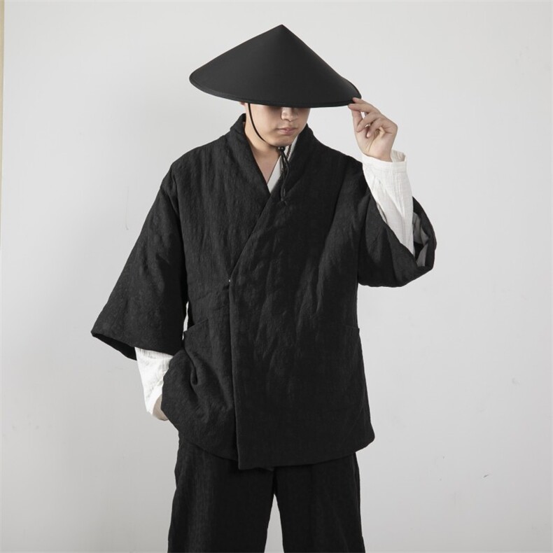 冬装新款风男装禅意新中式男士汉服棉衣HM03P145,男装棉衣,钱塘802