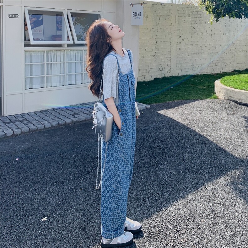 现货-夏季新款时尚休闲爱心背带裤203-8902-135-198,女装连体裤,帛锦泉