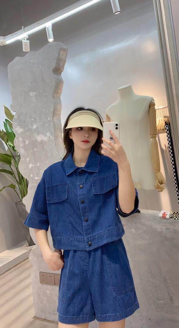 一杭王炸款牛仔丝套装，女装职业装，一杭