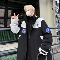 2023港风文艺连帽可拆卸冲锋衣男秋季宽松潮流外套，男装夹克，星座716-2