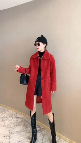 秋冬复合外套大衣，女装，青羽鹤