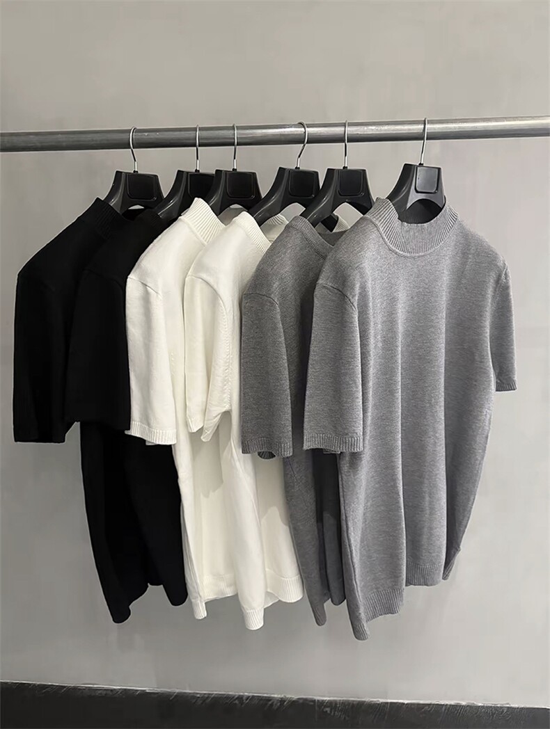 现货毛衣高品质短袖针织衫打底衫B1111-P40,男装T恤,星座1012-1
