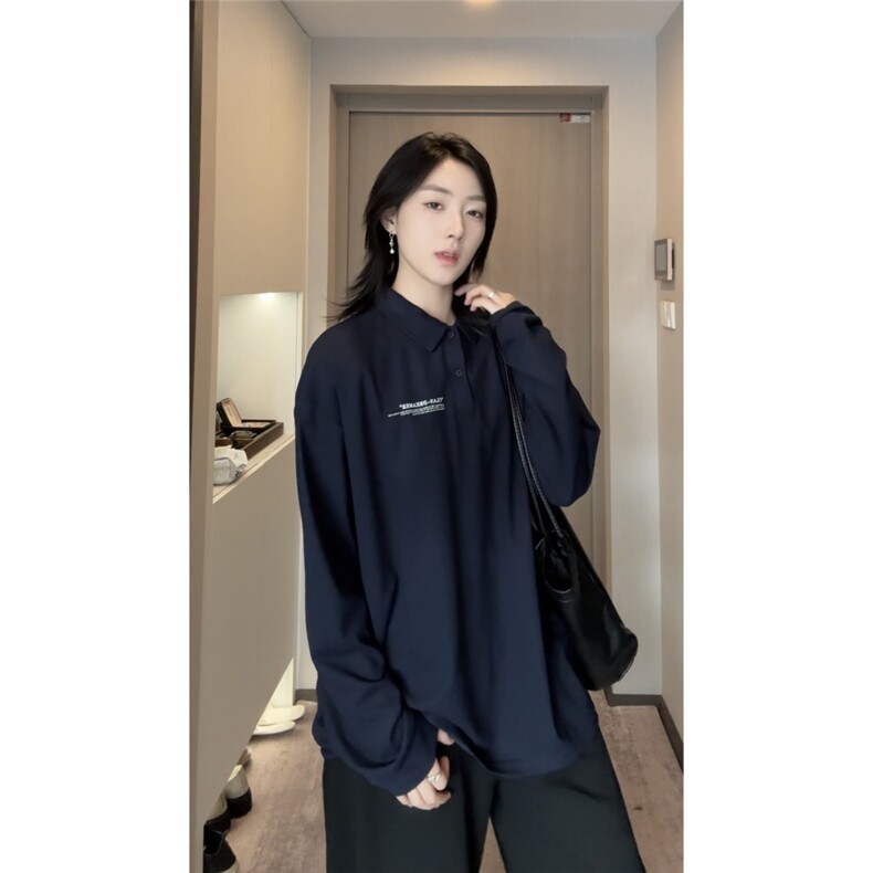 PL9012-P25-控48-现货POLO衫男长袖T恤纯色翻领透气网眼，男装Polo衫，星座116