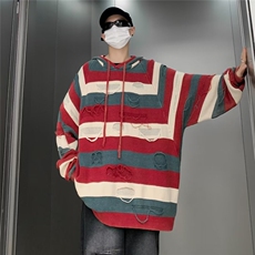 美式复古宽松百搭针织衫男秋季高街潮牌打底衫MY615-P53，男装针织衫/毛衣，星座308B-1