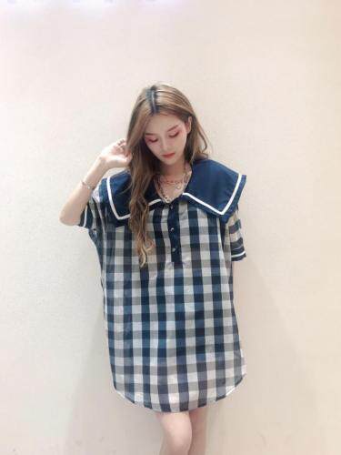 海军风领格子裙，其它，雪莉雷拉