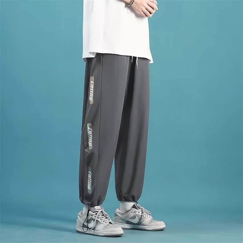 百搭休闲裤男宽松直筒休闲裤2024潮男束脚裤A068-MYK176-TP35,男装休闲裤,电商A068