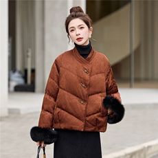 2025年冬季中式保暖羽绒新款羽绒服，女装羽绒服，依如秀(原杭风阁)