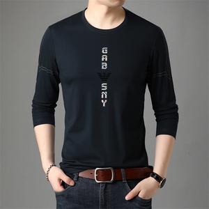 AL1702钱塘2020-3中青年男士秋季新款时尚休闲圆领T恤P52图片