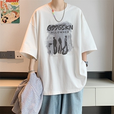已注册/夏季内景港风宽松短袖T恤男潮街头嘻哈打底衫DT00084/P25，男装T恤，电商B316