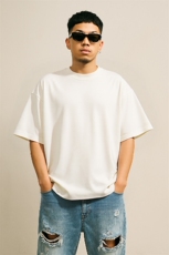 主推款：潮牌时尚微落肩圆领结构款二开短袖T恤衫，男装T恤，星座210-5(原414-2)