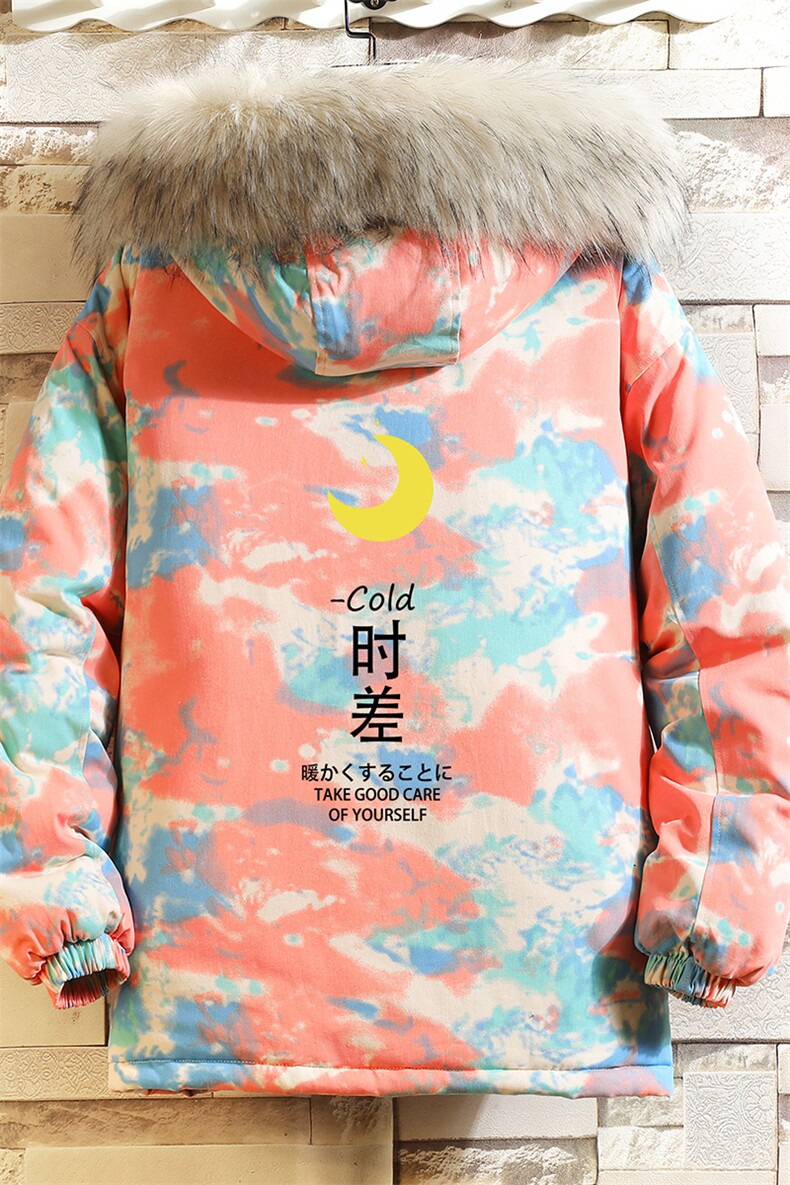 MC49047-P135大毛领迷彩衣男大码加厚服男袄子砖墙挂拍,男装棉衣,电商A040A