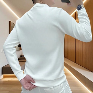 1506/QWM42580/P38男长袖t恤秋季打底衫长袖印花宽松潮流上衣图片