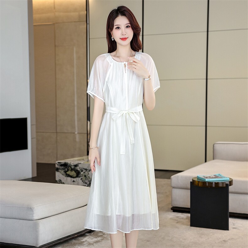 2025年春夏莱赛尔纤维(莱赛尔)天丝连衣裙,女装连衣裙,阳光伊恋