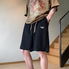 夏季清爽卫裤休闲裤男高街短裤运动五分裤DK483/P28，男装休闲裤，电商D202-1