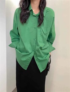 80629# 三角袋衬衫 面料： 60支仿，女装衬衫，NARDTREE