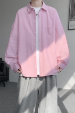 衬衫男春季新款港风宽松大码条纹长袖衬衣CS801-特P29，男装衬衫，星座214-3