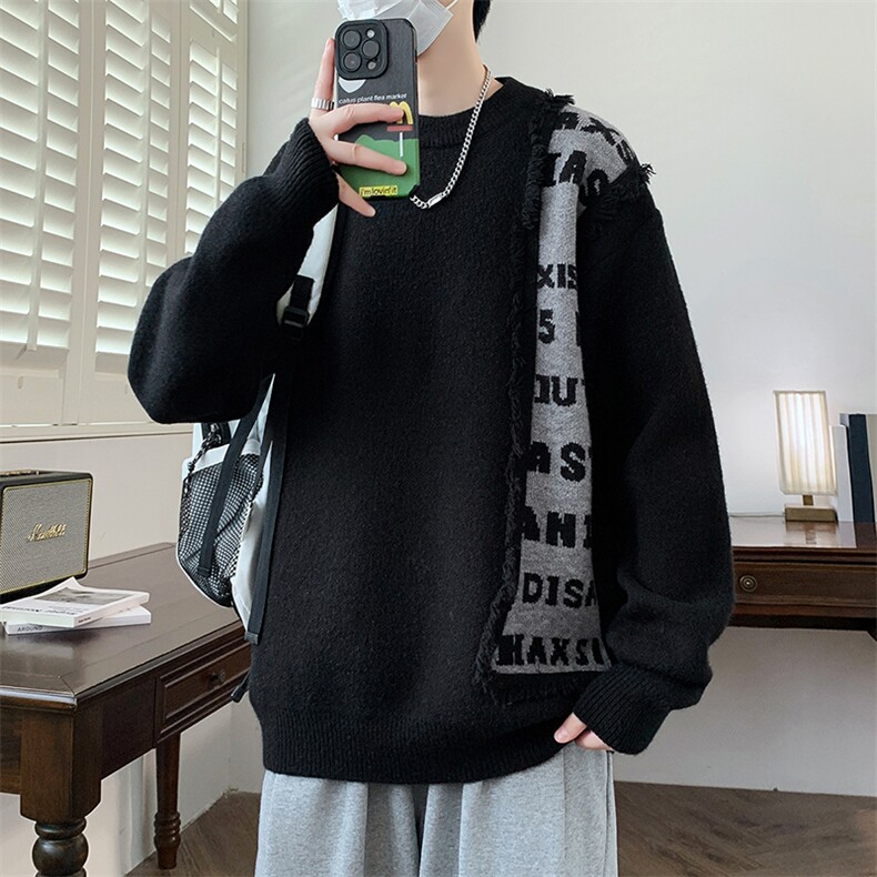 【新品】2025秋冬男士时尚休闲百搭针织毛衣潮流-M032-P50,男装针织衫/毛衣,星座1105-1