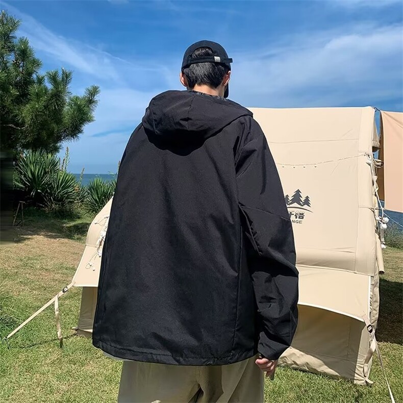 男秋季2023新款长袖夹克外套冲锋衣拉链C2265P58,男装夹克,星座1116-2