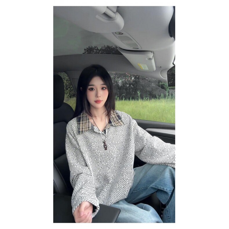 小香风翻领雪尼尔长袖t恤男秋季潮牌卫衣情侣重磅打底衫WY3266,男装T恤,星座516A