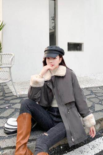 冬季新款背扣韩版修身显瘦，女装，田间晨露