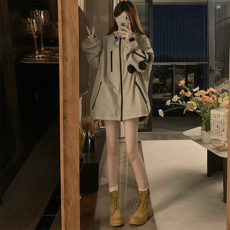 A100-P85秋季机能户外连帽冲锋衣夹克男女潮情侣登山服外套学生,男装夹克,星座911