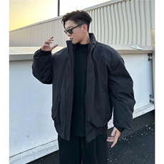 网图现货港风日系复古立领保暖棉服男XZ213-MF17-P98控128，男装棉衣，星座213
