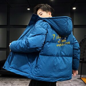 【】A003-HY8008-P130冬装新款印花连帽面包服棉衣 家乐图片