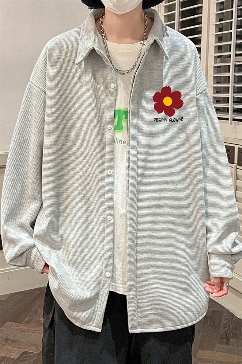 控58加厚加绒衬衫男大码长袖衬衣男外套HC79257-P38加绒款-P48,男装衬衫,电商A040