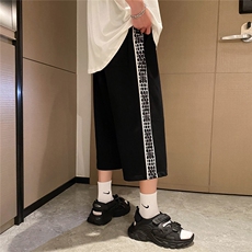 1港风休闲大码男七分裤运动短裤原宿潮流五分裤男士QF754P35控58，男装休闲裤，星座226-2